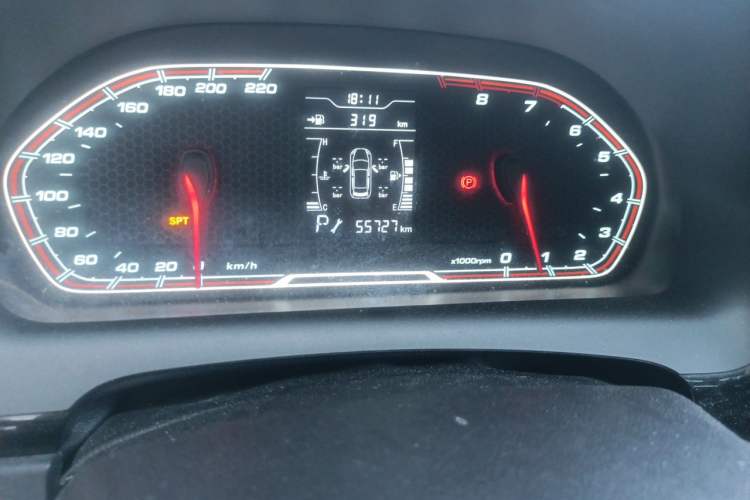 Used Chery Tiggo 3X 2018 1.5L Automatic Elite Edition Odometer Close Up