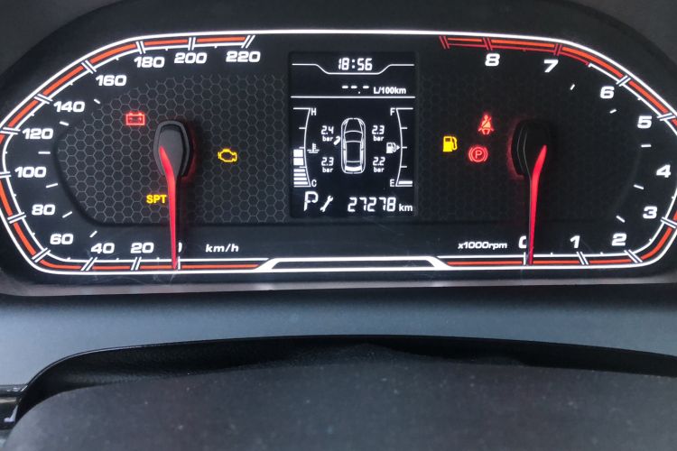 Used Chery Tiggo 3X 2018 1.5L Automatic Elite Edition Odometer Close Up