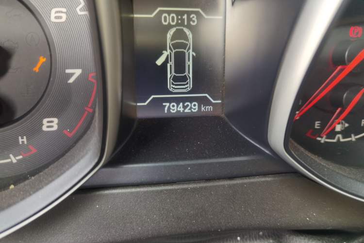 Used Chery Tiggo 5 2014 2.0L Manual Zhiyun Edition Odometer Close Up
