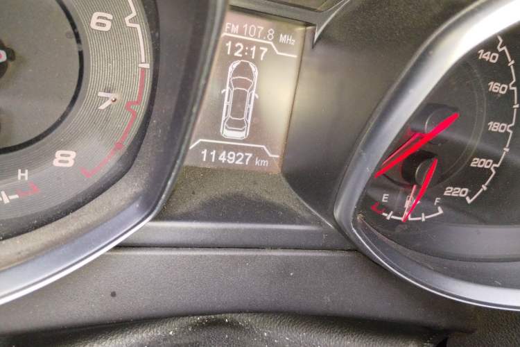Used Chery Tiggo 5 2014 2.0L CVT Family Deluxe Edition Odometer Close Up
