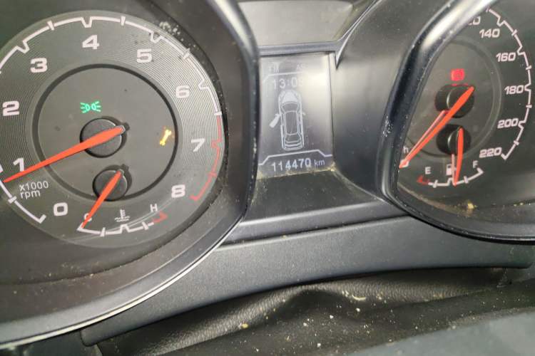 Used Chery Tiggo 5 2014 2.0L CVT Family Deluxe Edition Odometer Close Up