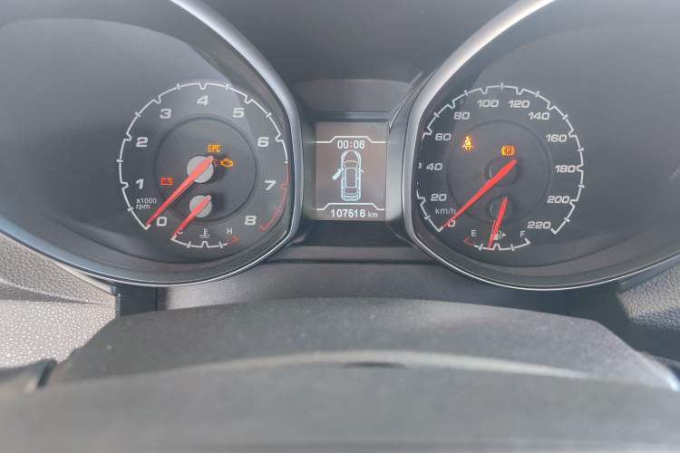 Used Chery Tiggo 5 2015 1.5T Manual Jiayue Edition Odometer Close Up
