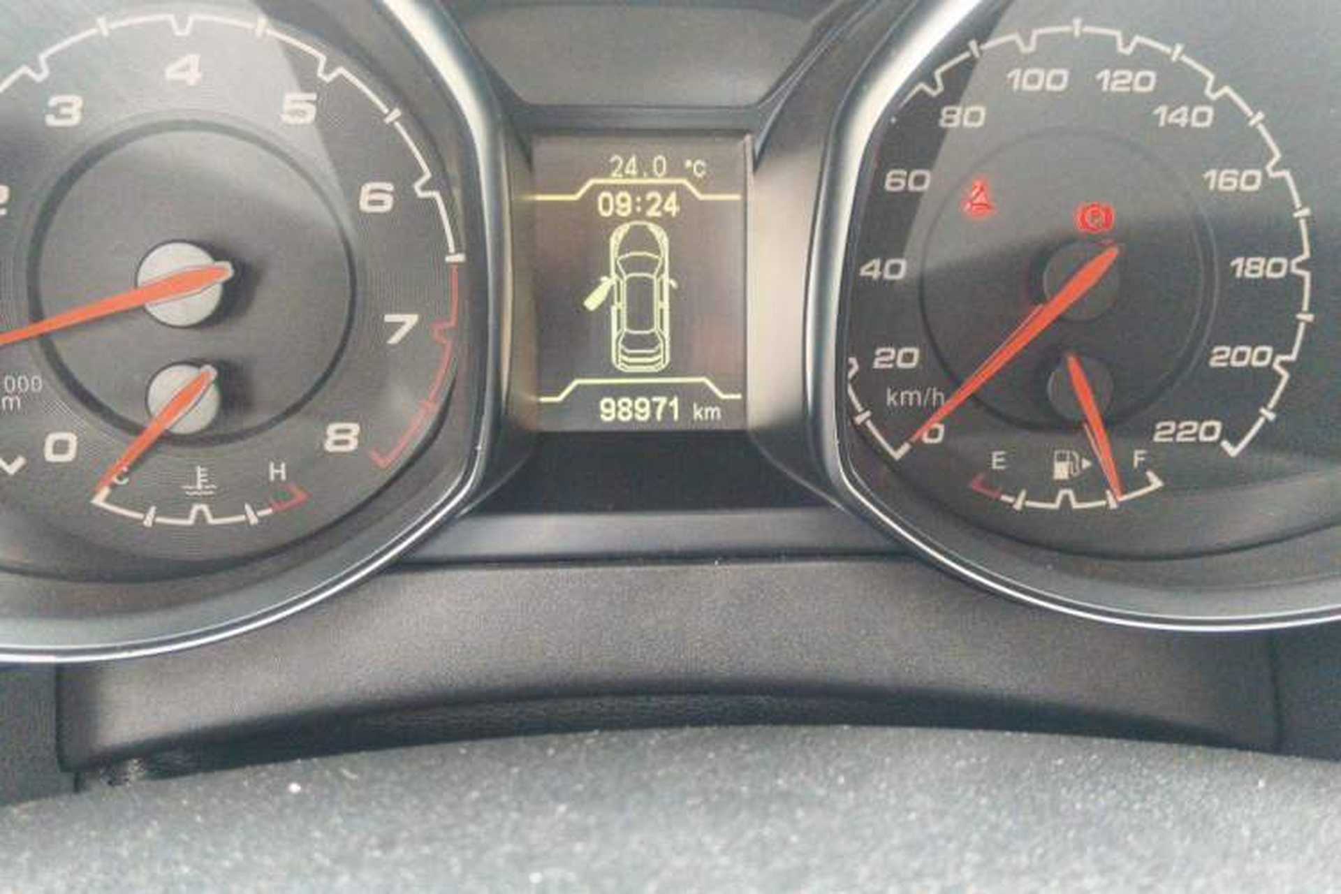 Used Chery Tiggo 5 2015 2.0L Manual Luxury Edition Odometer Close Up