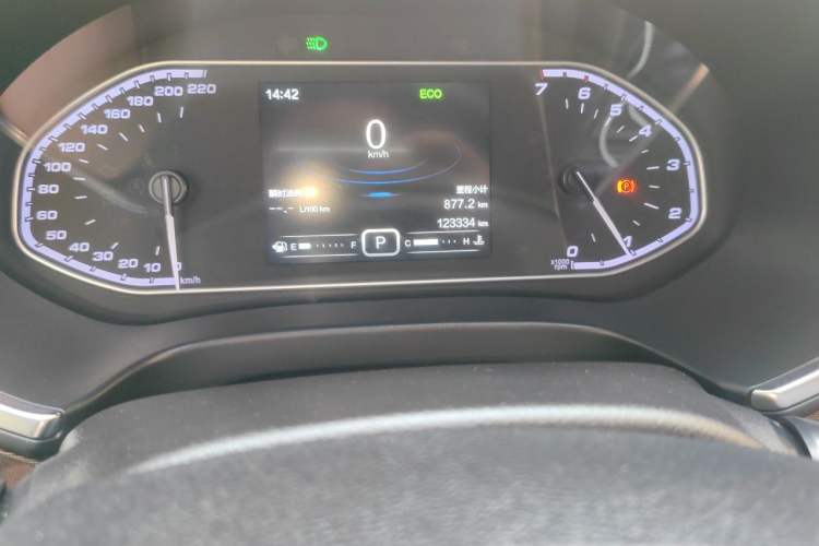 Used Chery Tiggo 5x 2017 1.5T DCT Elite Model Odometer Close Up