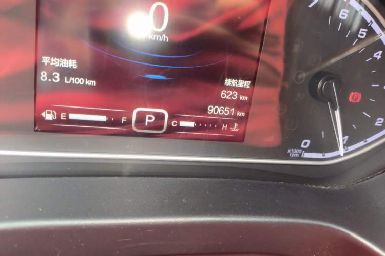 Used Chery Tiggo 5x 2017 1.5T DCT Luxury Model Odometer Close Up