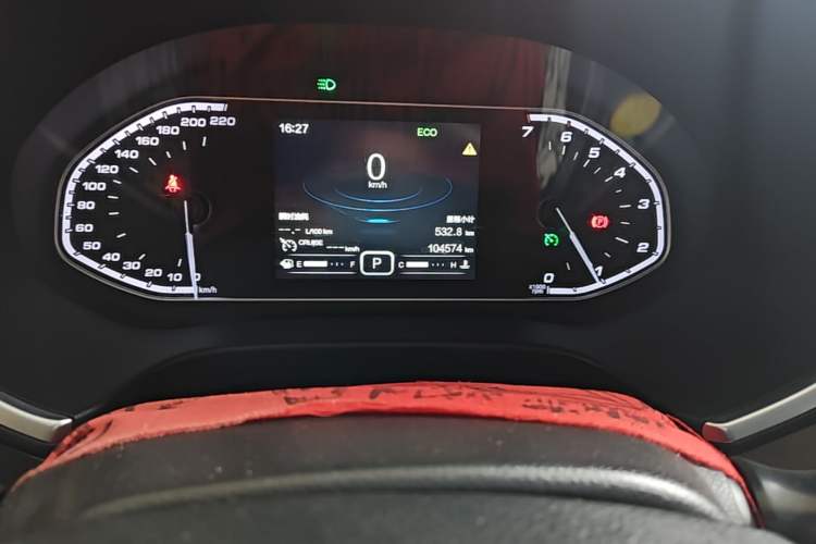 Used Chery Tiggo 5x 2017 1.5T DCT Elite Model Odometer Close Up