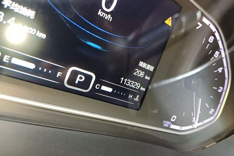 Used Chery Tiggo 5x 2017 1.5T DCT Elite Model Odometer Close Up