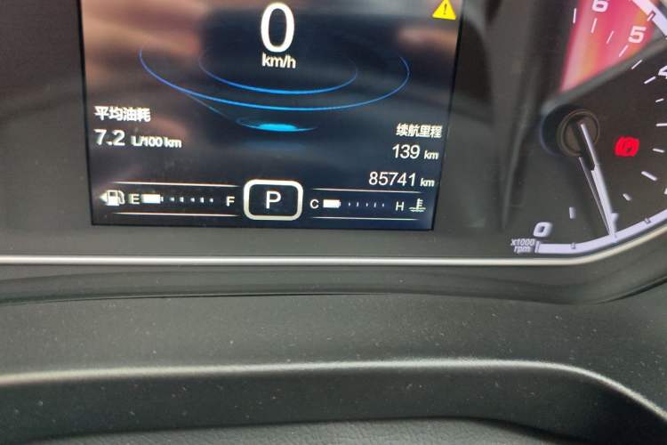 Used Chery Tiggo 5x 2017 1.5T DCT Elite Model Odometer Close Up