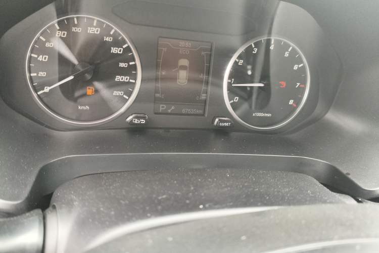 Used Chery Tiggo 7 2020 1.5T CVT Elite Model Odometer Close Up
