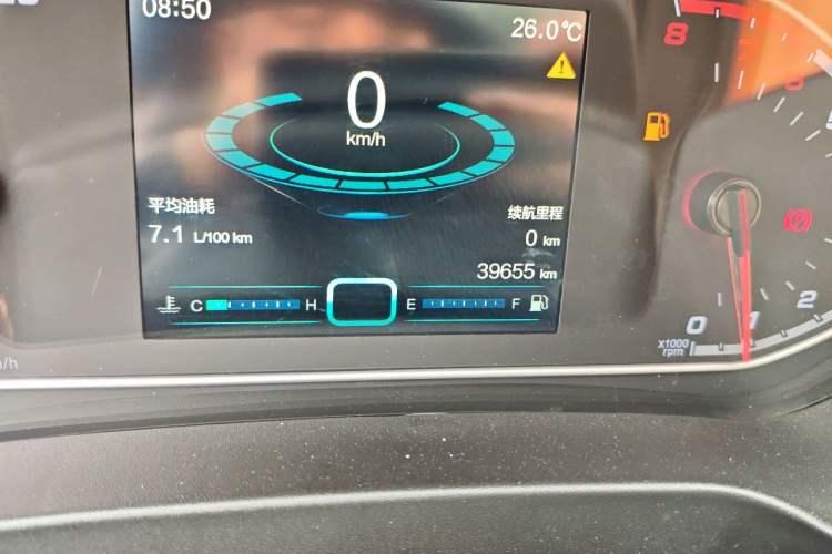 Used Chery Tiggo 7 2016 1.5T Manual Yaozhen Edition Odometer Close Up