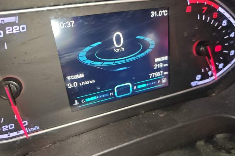 Used Chery Tiggo 7 2016 1.5T Manual Yaozhen Edition Odometer Close Up