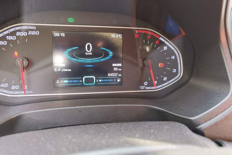 Used Chery Tiggo 7 2016 1.5T Manual Yaozhen Edition Odometer Close Up