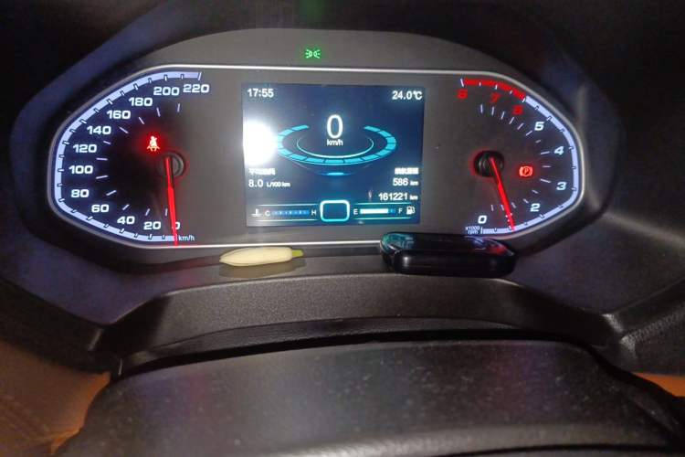 Used Chery Tiggo 7 2016 1.5T Manual Yaozhen Edition Odometer Close Up