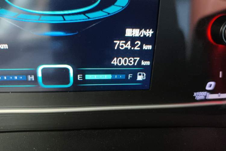 Used Chery Tiggo 7 2016 1.5T Manual Yaozhen Edition Odometer Close Up