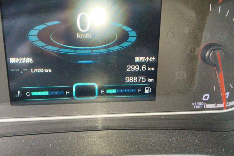 Used Chery Tiggo 7 2016 1.5T Manual Yaozhen Edition Odometer Close Up