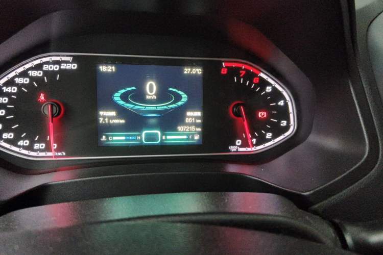 Used Chery Tiggo 7 2016 1.5T Manual Yaozhen Edition Odometer Close Up