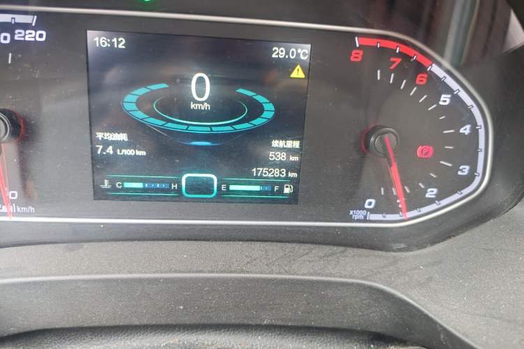 Used Chery Tiggo 7 2016 1.5T Manual Yaozhen Edition Odometer Close Up