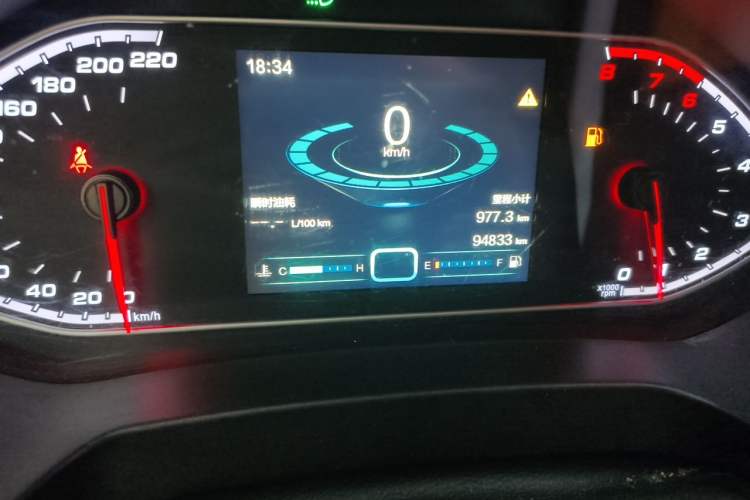 Used Chery Tiggo 7 2016 1.5T Manual E-commerce Edition Odometer Close Up