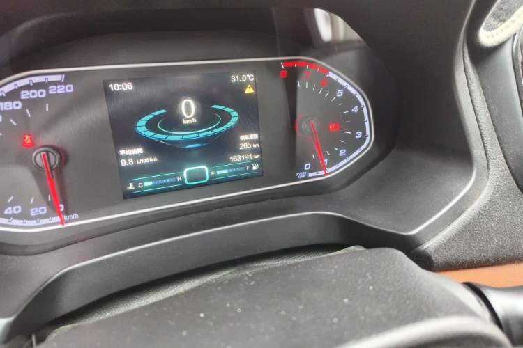 Used Chery Tiggo 7 2016 1.5T Manual Yaozhen Edition Odometer Close Up