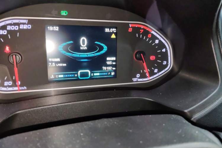 Used Chery Tiggo 7 2016 1.5T Manual Yaozhen Edition Odometer Close Up