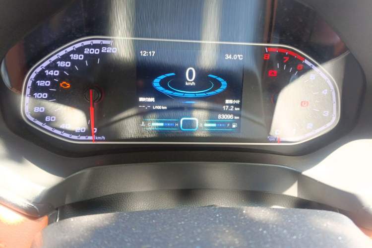 Used Chery Tiggo 7 2016 1.5T Manual Yaozhen Edition Odometer Close Up