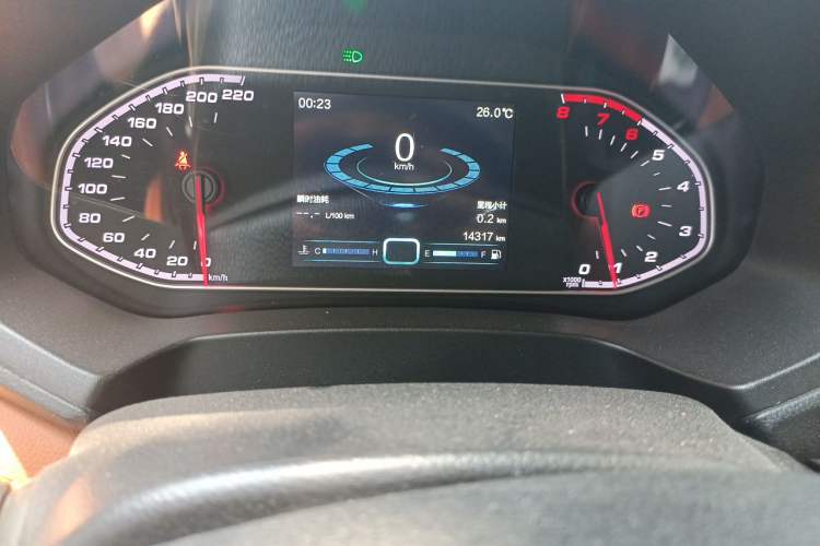 Used Chery Tiggo 7 2016 1.5T Manual Yaozhen Edition Odometer Close Up