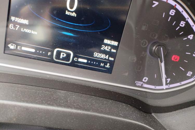 Used Chery Tiggo 7 2017 SPORT 1.5T Automatic Elite Edition Odometer Close Up