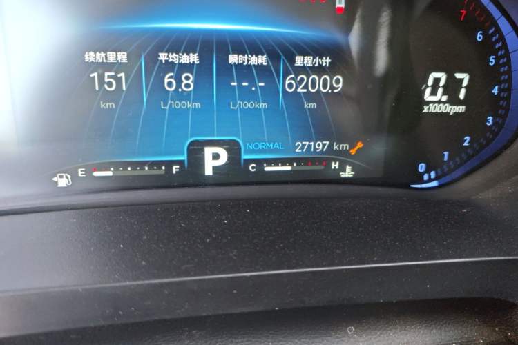Used Chery Tiggo 7 2021 Supercharged Edition 1.6T DCT Super Warrior Odometer Close Up