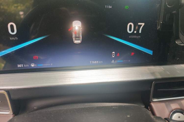 Used Chery Tiggo 7 2024 1.5T Manual Glory Edition Odometer Close Up