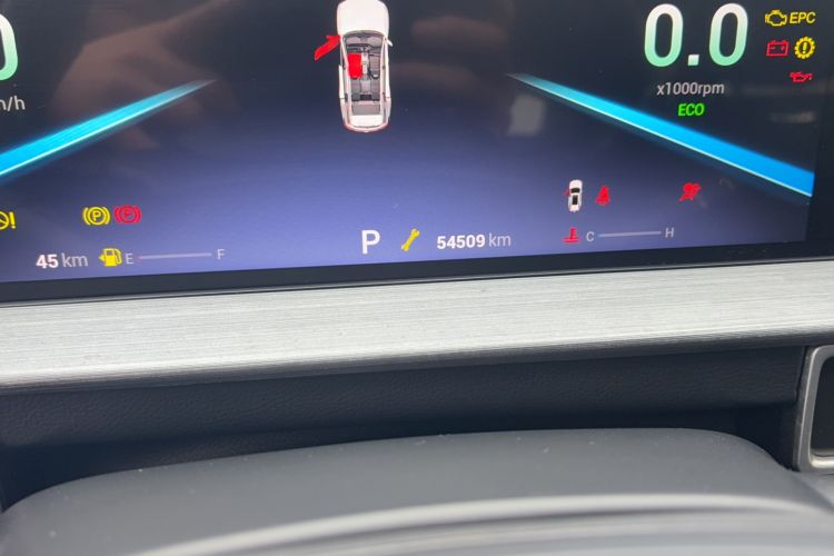 Used Chery Tiggo 7 PLUS 2021 1.5T CVT Prestige Model Odometer Close Up