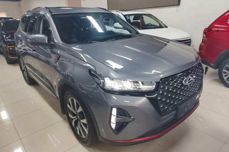 Used Chery Tiggo 7 PLUS 2021 Kunpeng Edition 1.6 TGDI DCT Prestige Model Front Right 45 Deg