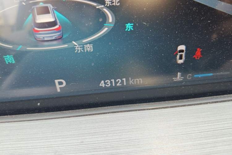 Used Chery Tiggo 7 PLUS 2021 1.5T CVT Luxury Model Odometer Close Up