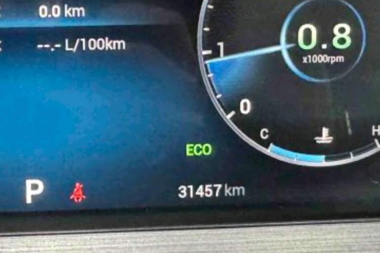 Used Chery Tiggo 7 PLUS 2021 1.5T CVT Prestige Model Odometer Close Up