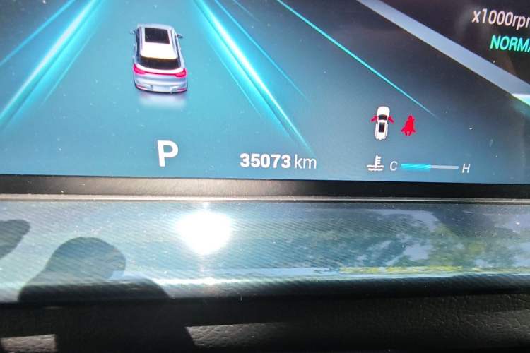 Used Chery Tiggo 7 PLUS 2021 Kunpeng Edition 1.6 TGDI DCT Prestige Model Odometer Close Up
