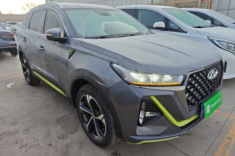 Used Chery Tiggo 7 PLUS 2022 Kunpeng Edition 1.6TGDI DCT Noble Yellow Limited Edition Premium Model Front Right 45 Deg