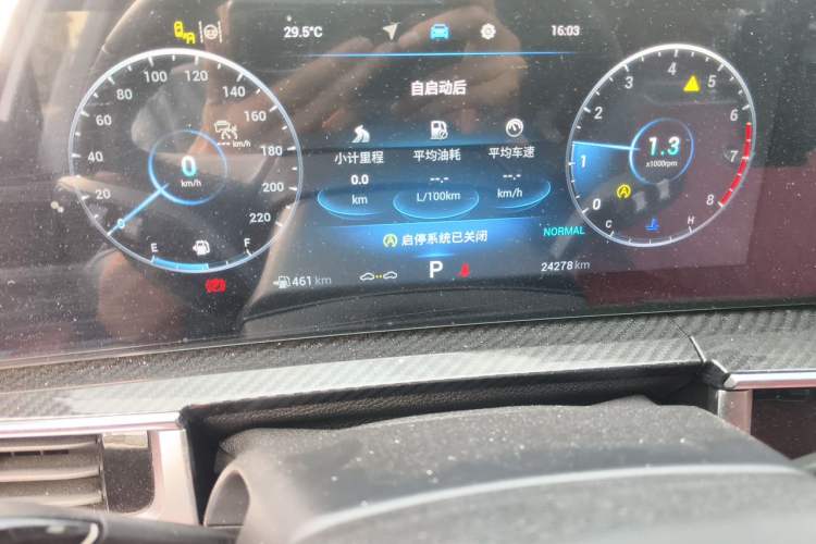 Used Chery Tiggo 7 PLUS 2023 Revised 1.6 TGDI DCT Flagship Edition Odometer Close Up