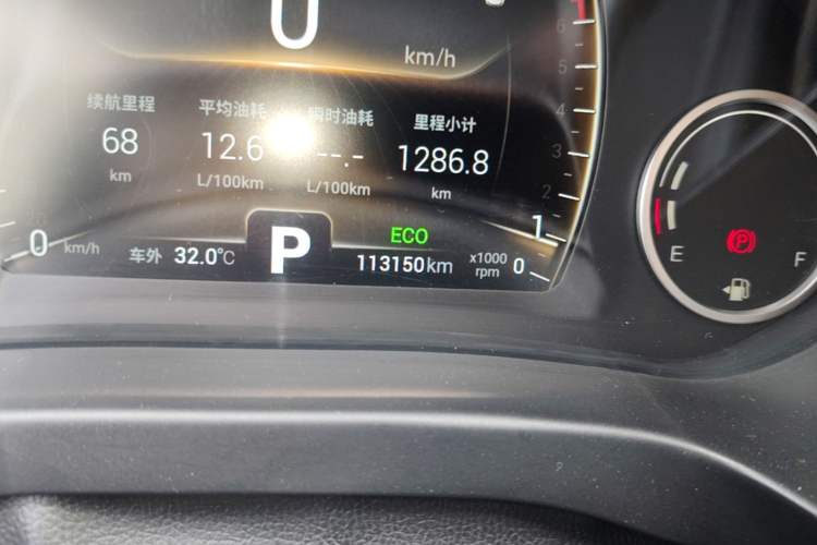 Used Chery Tiggo 8 2018 1.5 TCI Automatic Luxury Model 5 Seats Odometer Close Up