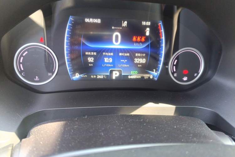 Used Chery Tiggo 8 2019 1.6 TGDI Automatic Luxury Model Odometer Close Up