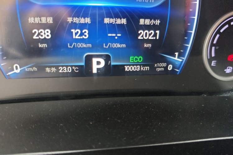 Used Chery Tiggo 8 2019 1.6 TGDI Automatic Elite Model Odometer Close Up