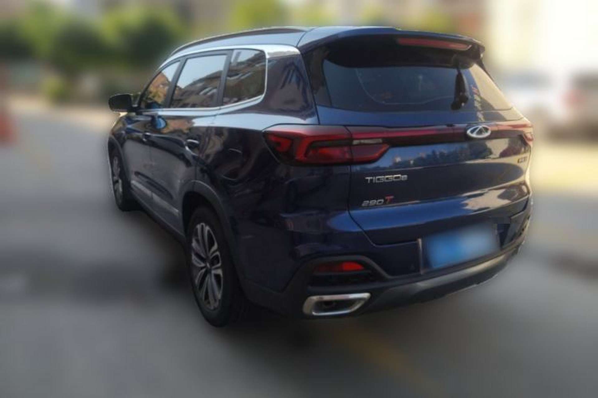 Used Chery Tiggo 8 2019 1.6 TGDI Automatic Luxury Model Rear Left 45 Deg