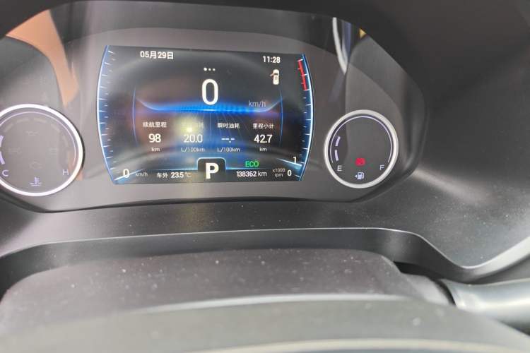 Used Chery Tiggo 8 2019 1.6 TGDI Automatic Elite Model Odometer Close Up