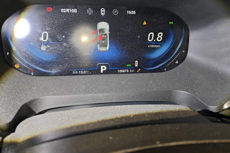 Used Chery Tiggo 8 2019 1.6 TGDI Automatic Prestige Model Odometer Close Up