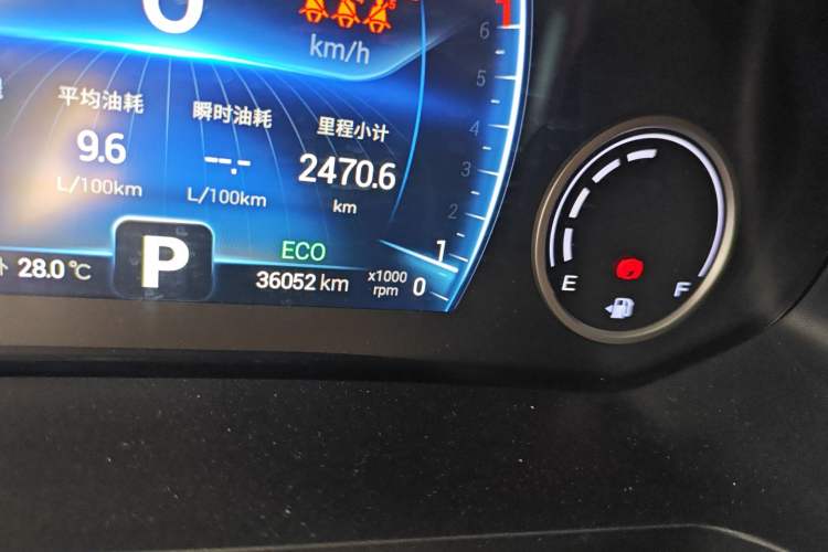 Used Chery Tiggo 8 2019 1.6 TGDI Automatic Luxury Model Odometer Close Up