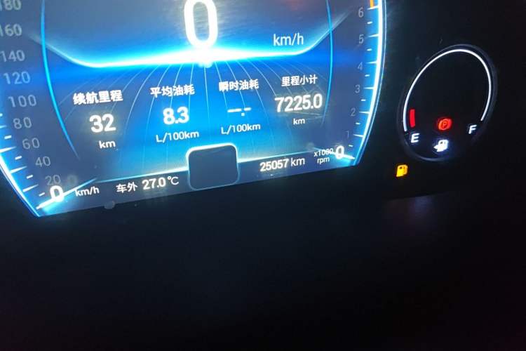 Used Chery Tiggo 8 2019 1.5 TCI Manual Elite Model Odometer Close Up