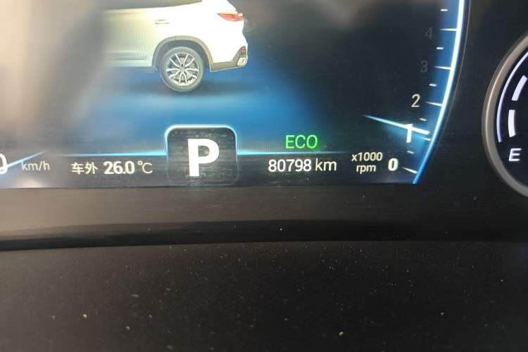 Used Chery Tiggo 8 2019 1.5 TCI Automatic Elite Model Odometer Close Up