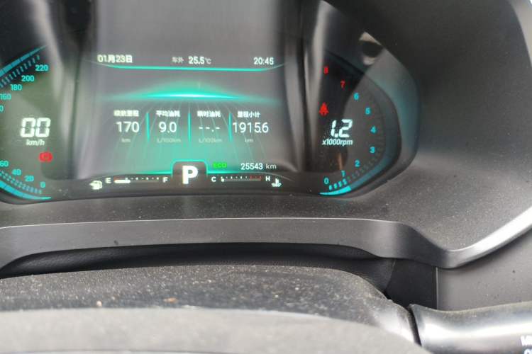 Used Chery Tiggo 8 2020 290TGDI Automatic Elite Edition Odometer Close Up
