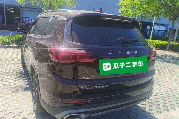 Used Chery Tiggo 8 2020 Revised Version 290TGDI Automatic Flagship Edition Rear Left 45 Deg