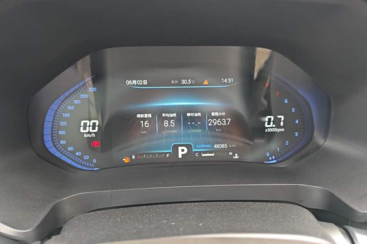 Used Chery Tiggo 8 2020 Facelifted Version 290TGDI Automatic Elite Edition Instrument Cluster