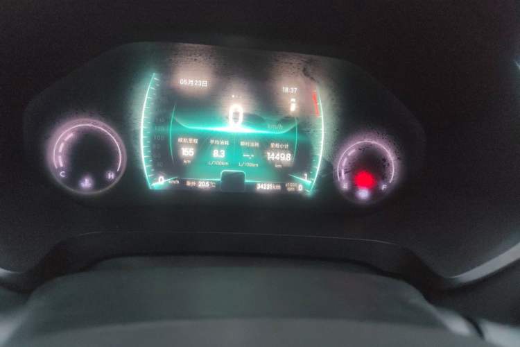 Used Chery Tiggo 8 2021 230TCI Manual Elite Edition Odometer Close Up