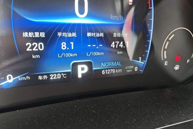 Used Chery Tiggo 8 2021 Kunpeng Edition 290TGDI Automatic Zhubfeng Version Odometer Close Up